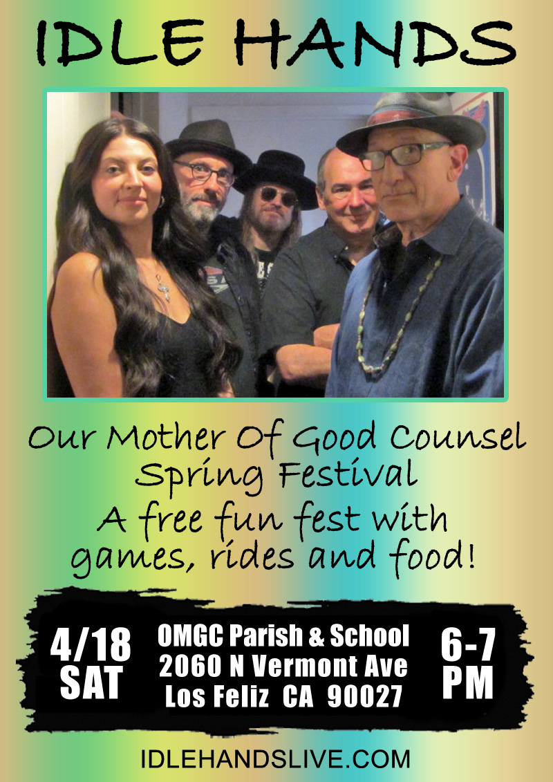 Idle Hands is Maria Schneider, Rob Fresco, Vince White, Bermuda Schwartz, and Paul Van Duine