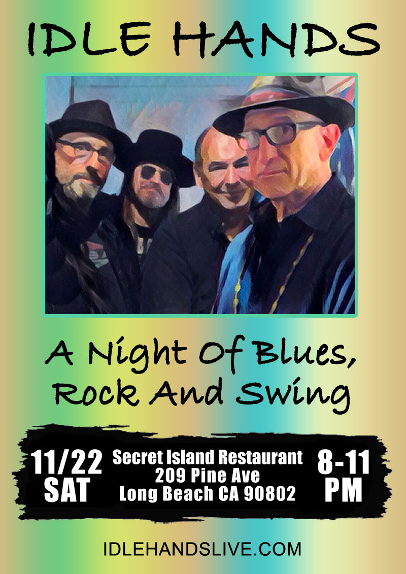 Idle Hands is Rob Fresco, Vince White, Bermuda Schwartz, and Paul Van Duine